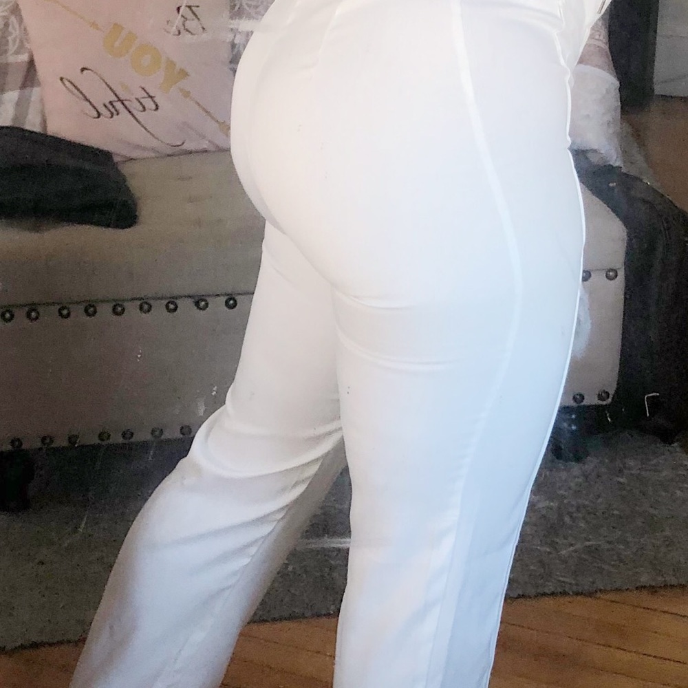 White elegant trouser
